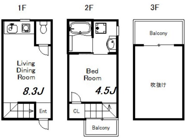 W＆R APARTMENT01の物件間取画像